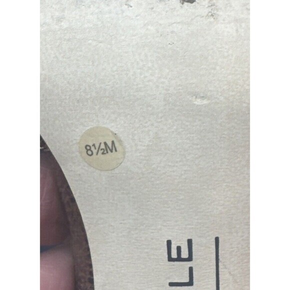 MICHELLE D Womens Gold Copper Metallic Slide Slip On Heeled Sandals Sz 8.5 - Picture 9 of 16